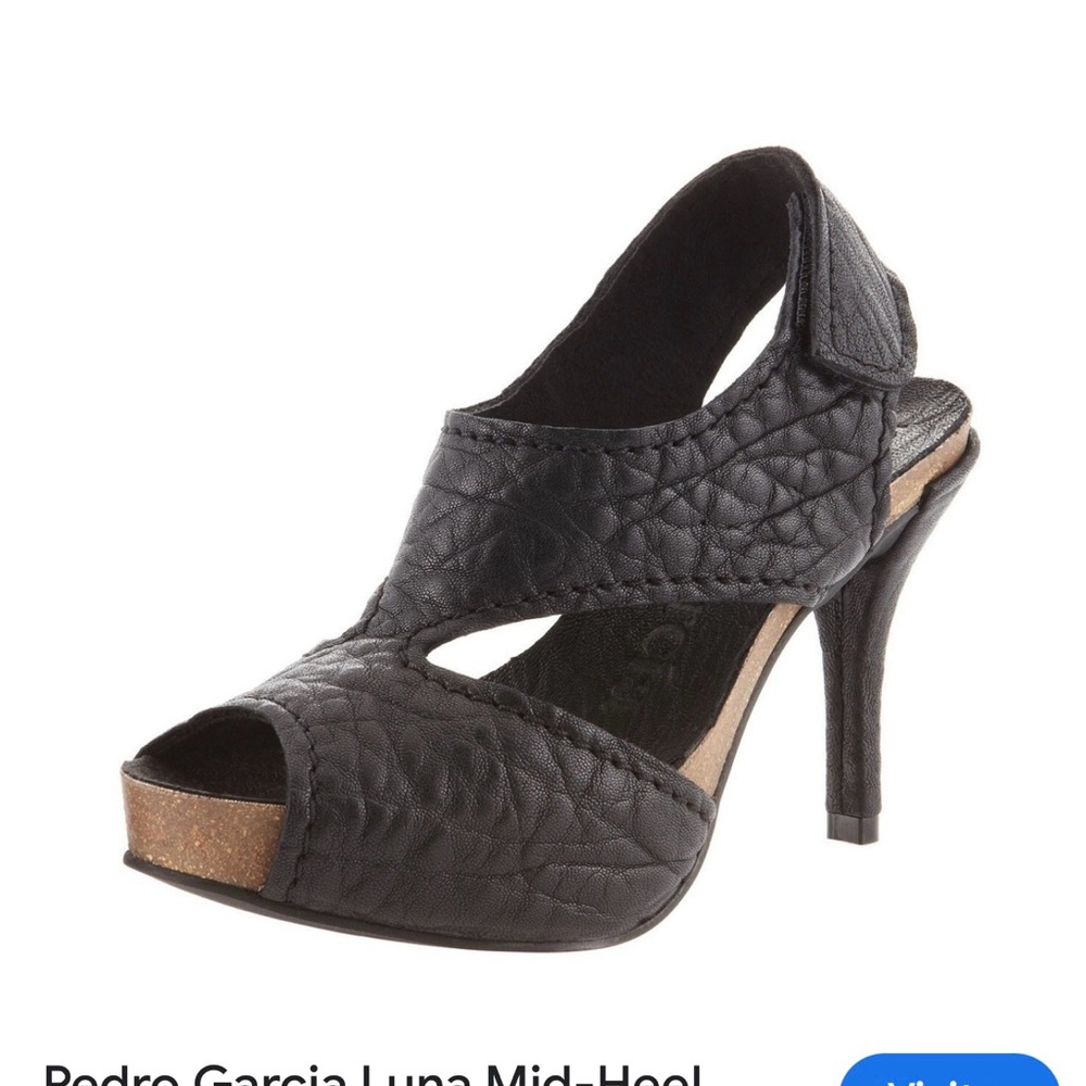 Pedro Garcia Textured Black Heels